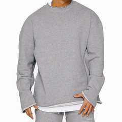 Men's Round Neck Loose Fit Casual Sweatshirt 16815807Z