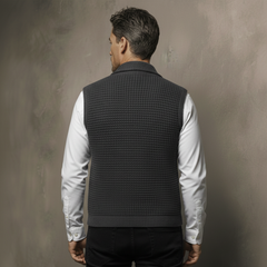 Men's Classic Retro Shawl Collar Knitted Vest MTA1201K8K
