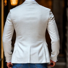 【24-hour shipping out】Men's Fashion Solid Color Peak Lapel Two Buttons Casual Blazer 78750746Z