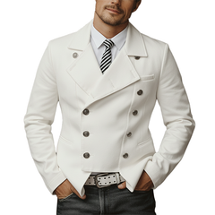 Men's Winter Fashion Cotton Blend Double Breasted Jacket MTA2084J0P