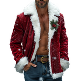 Men's Retro Casual Christmas Cosplay Plush Warm Jacket MTA0547K8TO