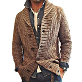 MEN'S VINTAGE LAPEL KNIT CARDIGAN JACKET 05701756X