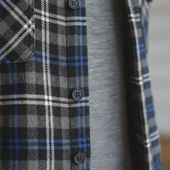 Men's Winter Retro Cotton Blend Plaid Shirt MTA1354K1P