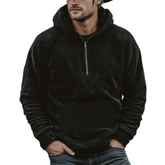 Men's Classic Retro Western Style Faux Suede Hoodie MTA1722K6K