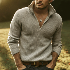 Men's Retro Casual Knitted Pullover SweaterMTA2829K3TO