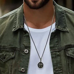 Men's Vintage Washed Single Breasted Lapel Jacket 08869948X