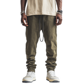 Men's Retro Washed Elastic Waist Cotton Jogger Pants MTA2605K4X