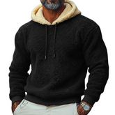 Men's Casual Color-blocked Sporty Loose Hoodie MTA2213K3X