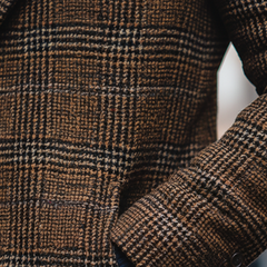 Men's Winter Retro Plaid Faux Wool Mid-length Coat MTA2884K5P