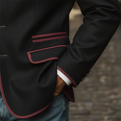 Men's Stylish Cotton-linen Blend Jacket For Autumn/winter (with Lining) MTA2302I4P