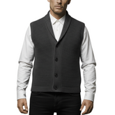Men's Classic Retro Shawl Collar Knitted Vest MTA1201K8K