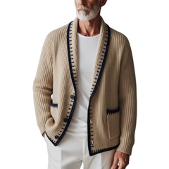 Men's Classic Retro Shawl Collar Knit Cardigan MTA1266K2K