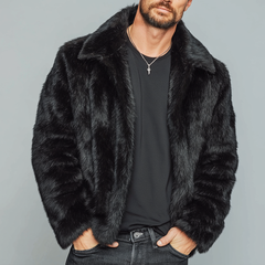 Men's Winter Warm Faux Fleece Mink Zip-up Jacket MTA1208K3U