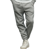 Men's Solid Color Blended Fabric Elastic Waist Sweatpants MTA2994K8X