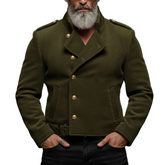 Men's Classic Retro Corduroy Lapel Single-breasted Jacket MTA1596K1K