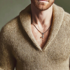 Men's Retro Casual Knitted Pullover Sweater MTA0364K1TO