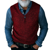 Men's Retro Casual Knitted Vest MTA1029K4TO