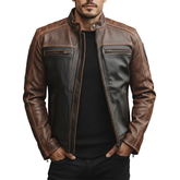 Men's Winter Retro Texture PU Faux Leather Motorcycle Jacket MTA2354J5P