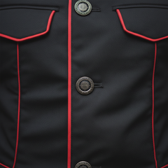 Men's Fashion Color-Blocked Cotton Blend Stand Collar Jacket MTA1754K2P