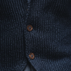 Men's Winter Retro Cotton Yarn Knit Stand Collar Button Vest MTA2870K0P