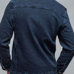 Men's Vintage Washed Denim Multi-Pocket Lapel Jacket 96164488X