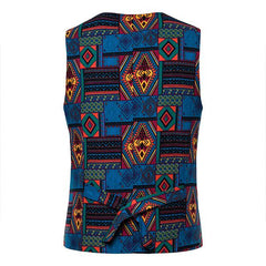 MEN'S VINTAGE PRINT VEST 48006166M