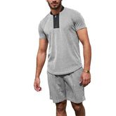 Men's Waffle Panel Stand Collar Tracksuit 14596157X