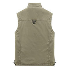 Men's Outdoor Multi-pocket Quick-drying Vest 65344280M