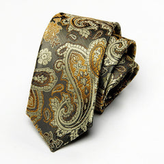 Men's Stylish Business Casual Paisley Cashew Pattern Tie 21688766K