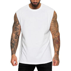 Men's Summer Loose Solid Color Sports Casual Tank Top 35438481M