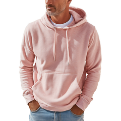Men's Autumn And Winter Fashion Cotton Blend Large Pocket Hooded Sweatshirt MTA1307I7P