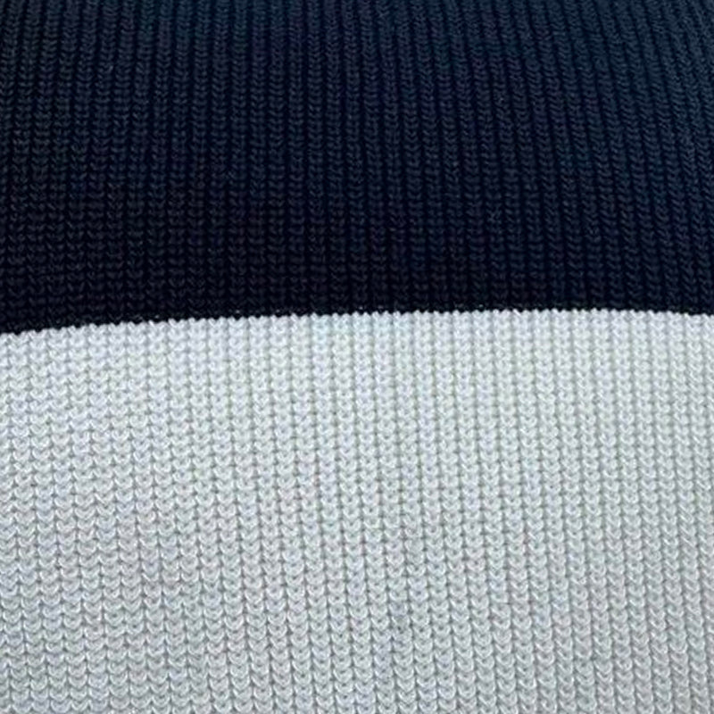 Men's Casual Contrast Color V-Neck Slim Fit Knitted Short Sleeve Sweater T-Shirt MTA1727C6M