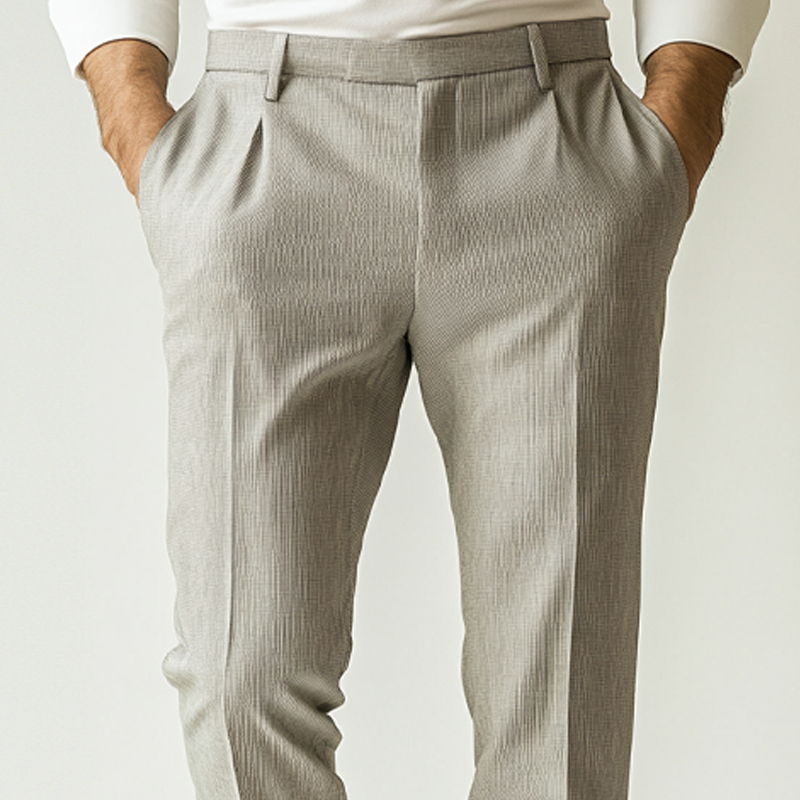 Men's Cotton And Linen Blend Casual Suit Pants MTA2693K0X