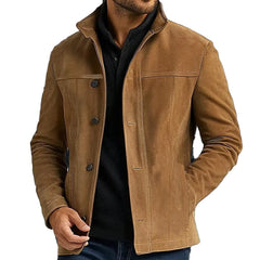 Men's Vintage Suede Single Breasted Jacket 48500020X
