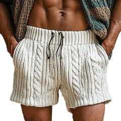 Men's Spring Fashion Solid Color Woven Sports Casual Shorts MTA0351D8P