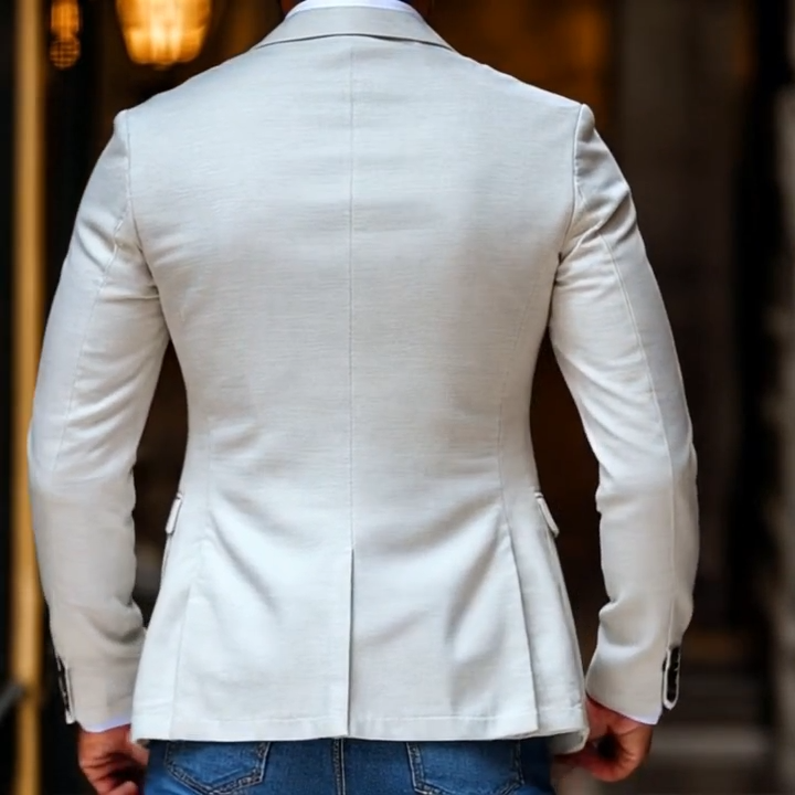 【24-hour shipping out】Men's Fashion Solid Color Peak Lapel Two Buttons Casual Blazer 78750746Z