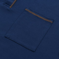 【24-hour shipping out】Men's Casual Colorblock Henley Collar Cotton Short Sleeve T-Shirt 53275107Y