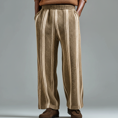 Men's Classic Casual Elastic Waist Knit Pants MTA0656K8K