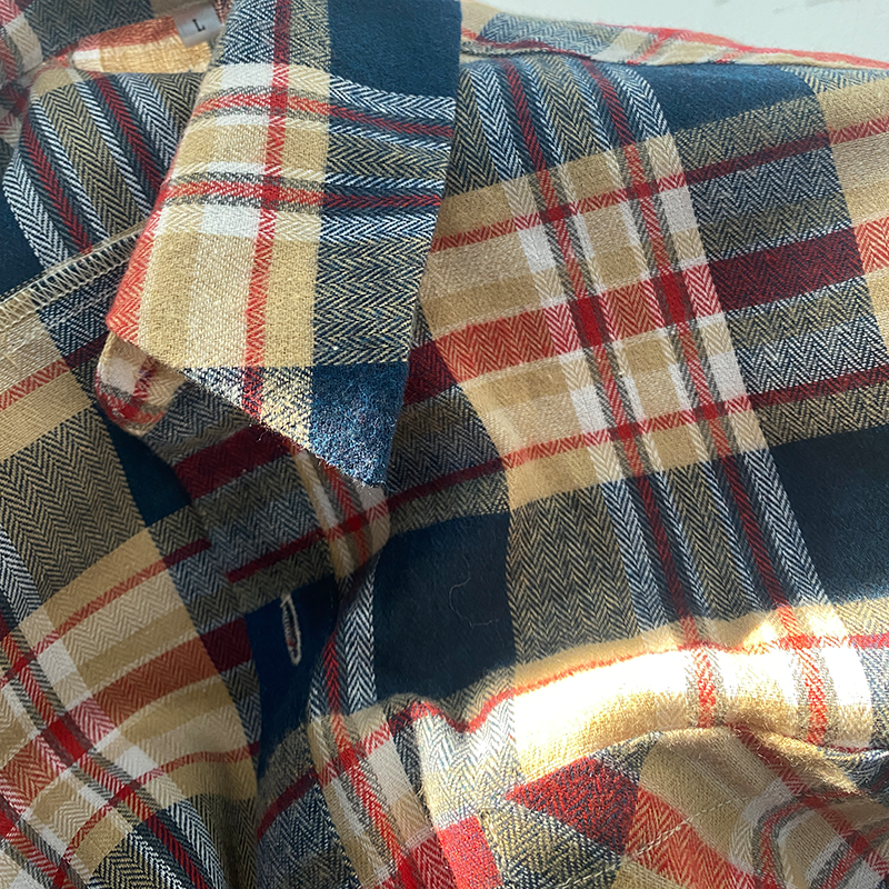 Men's Classic Casual Slim Fit Check Brushed Cotton Long Sleeve Shirt 91392940K