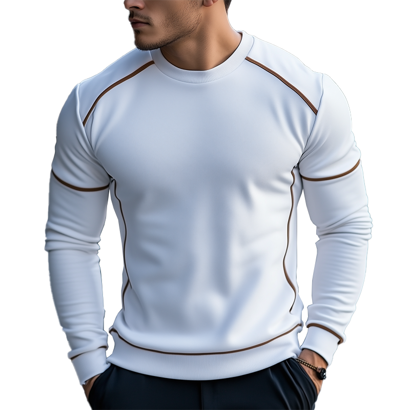 Men's Fashion Cotton Blend Crew Neck Sweatshirt MTA2995J7P