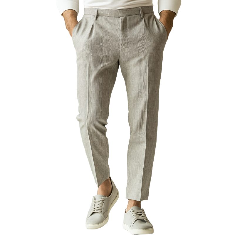 Men's Cotton And Linen Blend Casual Suit Pants MTA2693K0X