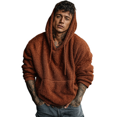 Men's Retro Casual Plush Hoodie MTA0129K3TO