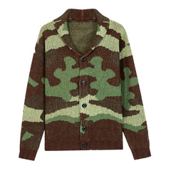 Men's Camo Jacquard Sweater Jacket 22228543X