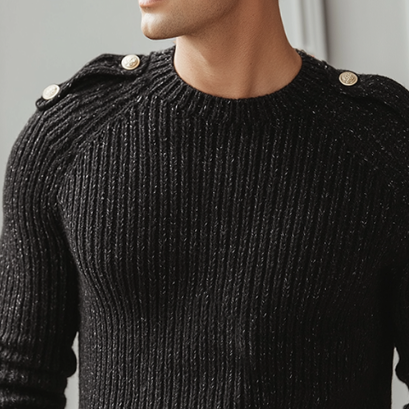 Men's Retro Casual Knitted Pullover Sweater MTA2904J3TO