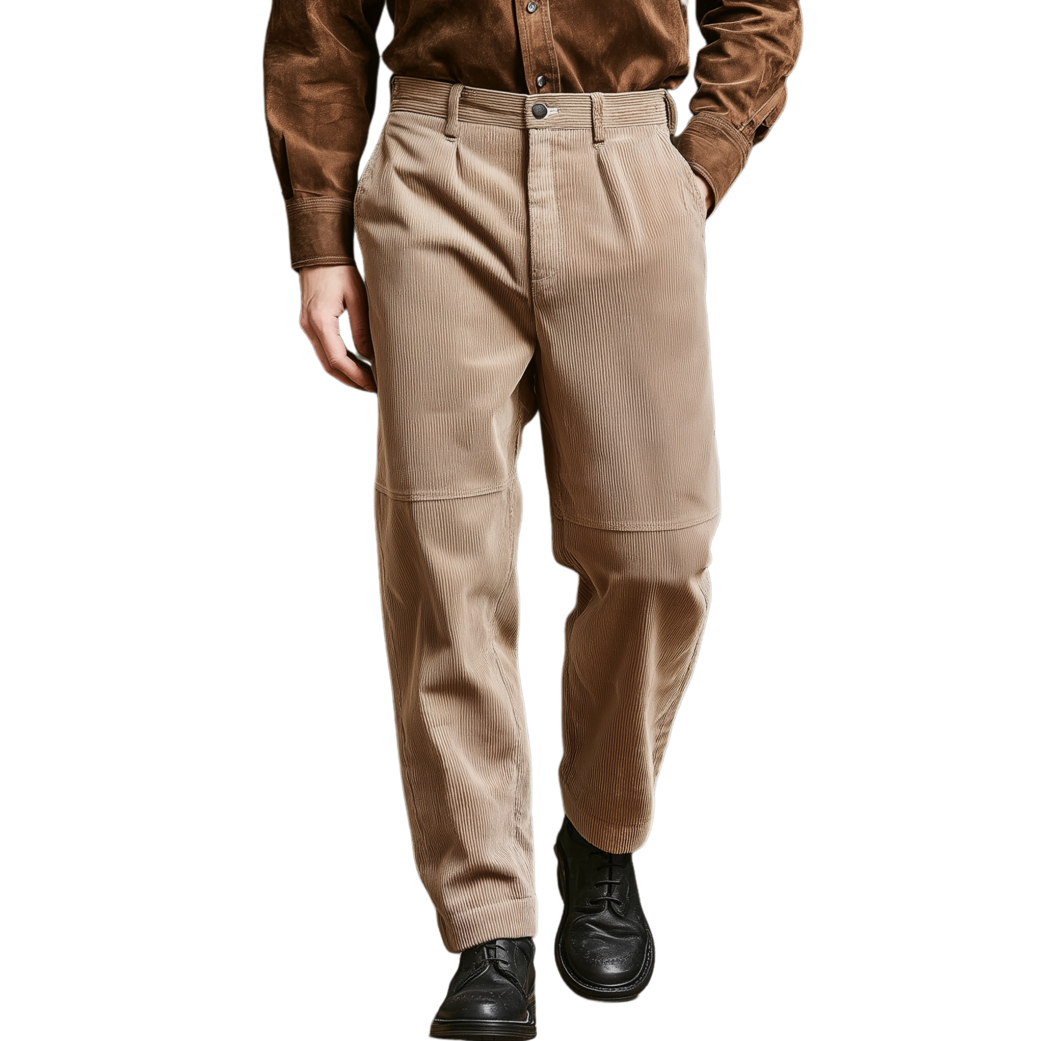 Men's Classic Casual Corduroy Trousers MTA2535K9K