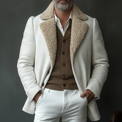 Men's Retro Casual German Fleece Lined Jacket MTA0603K3TO