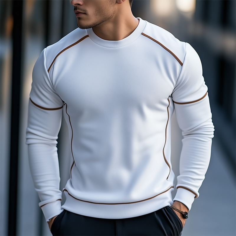 Men's Fashion Cotton Blend Crew Neck Sweatshirt MTA2995J7P