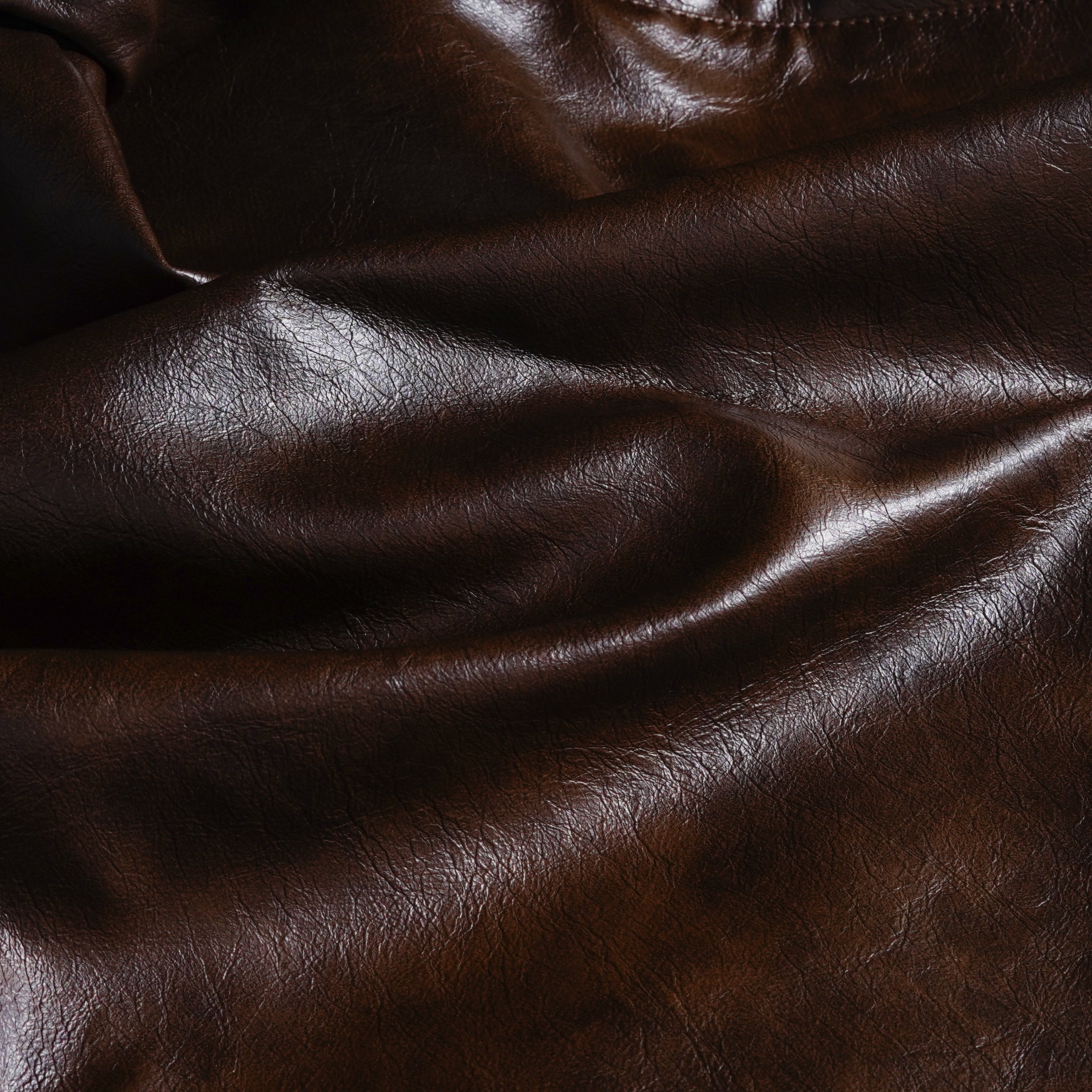 Men's Vintage Distressed Zipper PU Leather Jacket 57298921U