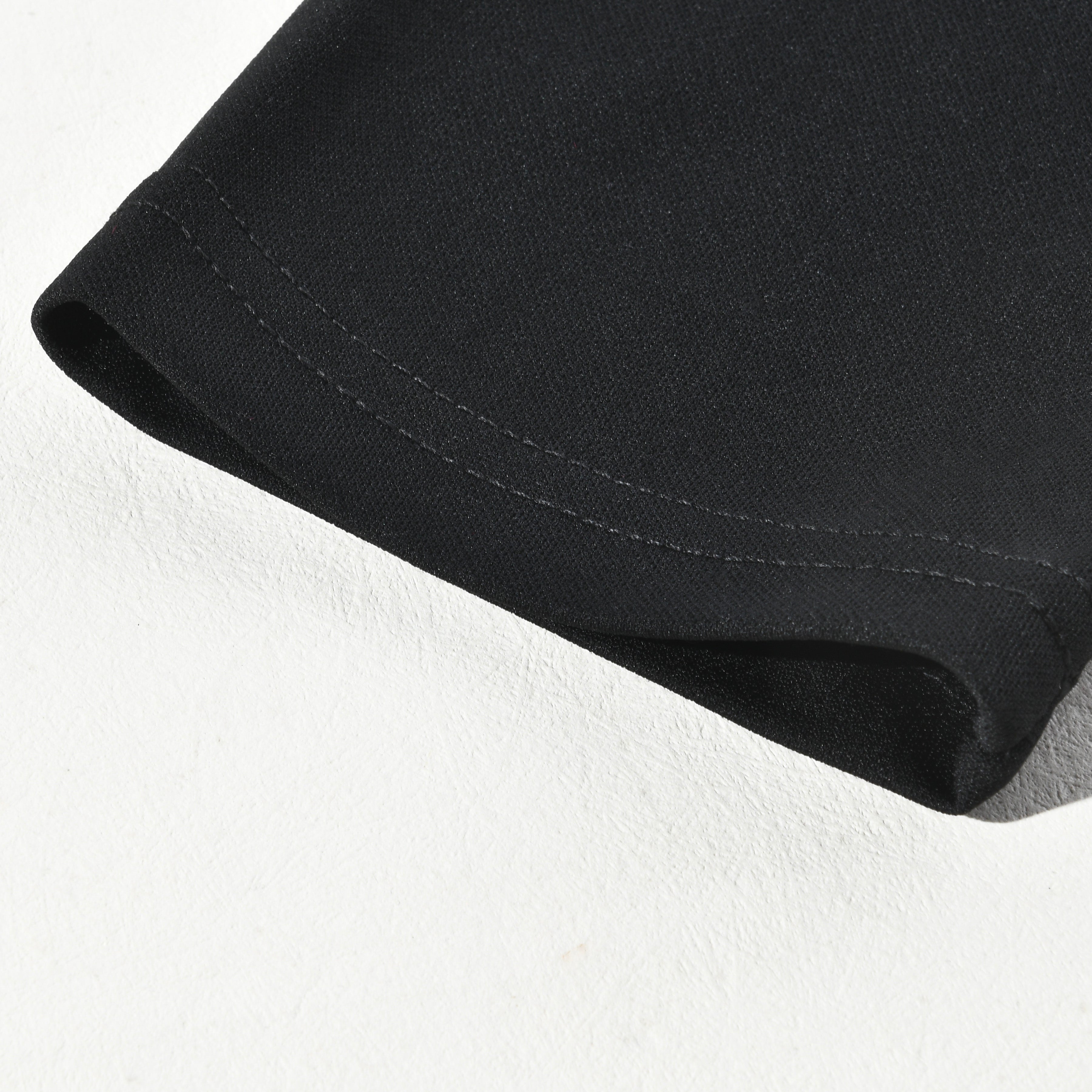 Men's Pu Leather Stitching Zip-up Round Neck Long-sleeved T-shirt（Internal T-shirt not included) 12785925U