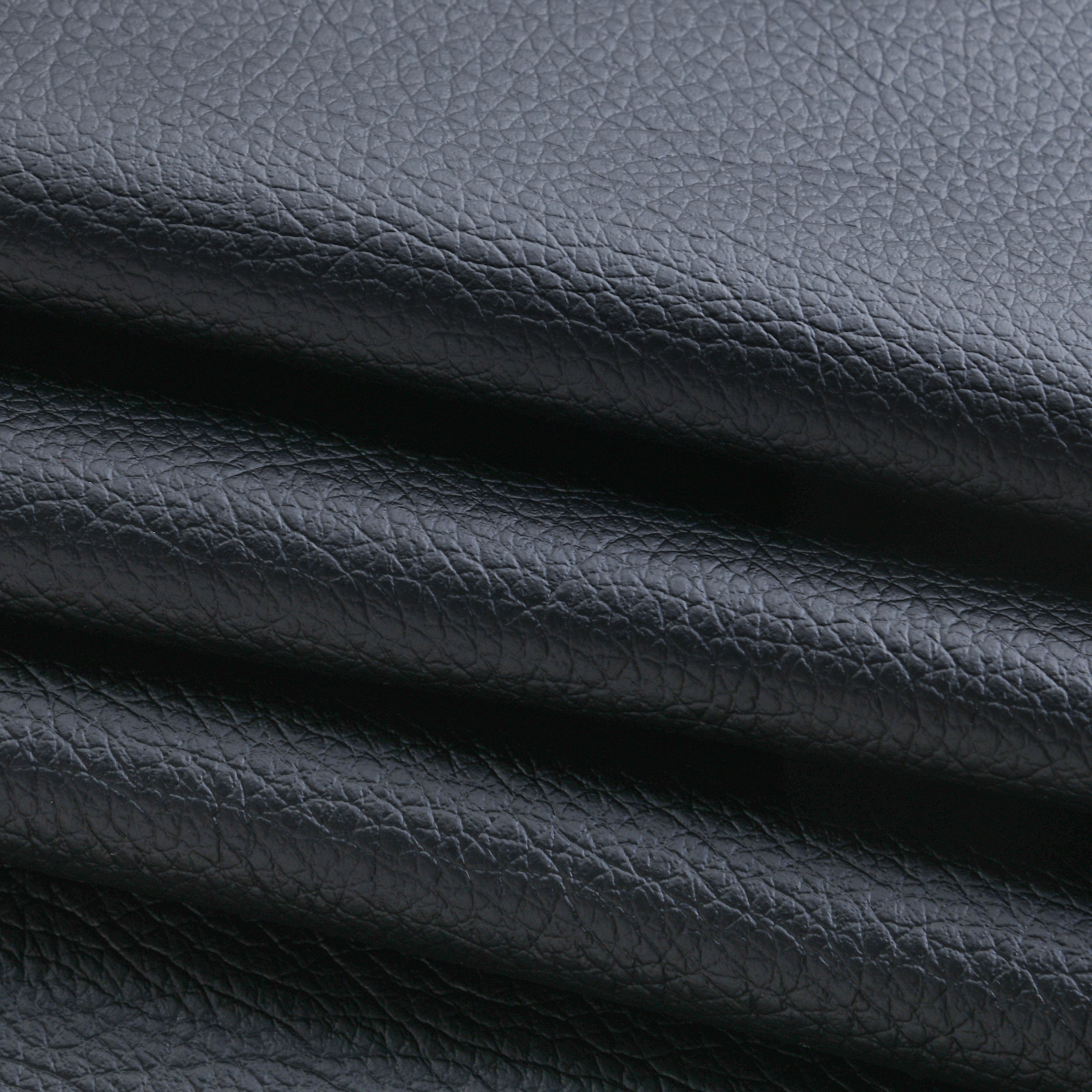 Men's Pu Leather Stitching Zip-up Round Neck Long-sleeved T-shirt（Internal T-shirt not included) 12785925U